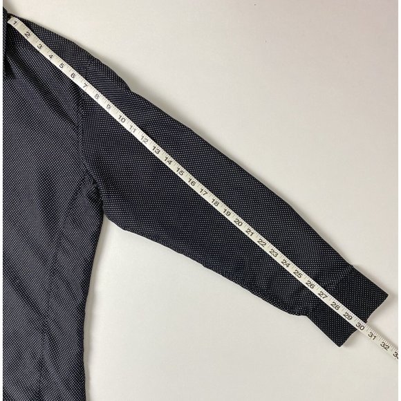 Warriors and Scholars Men’s Black Long Sleeve Button Down Shirt Size Medium - Picture 9 of 10